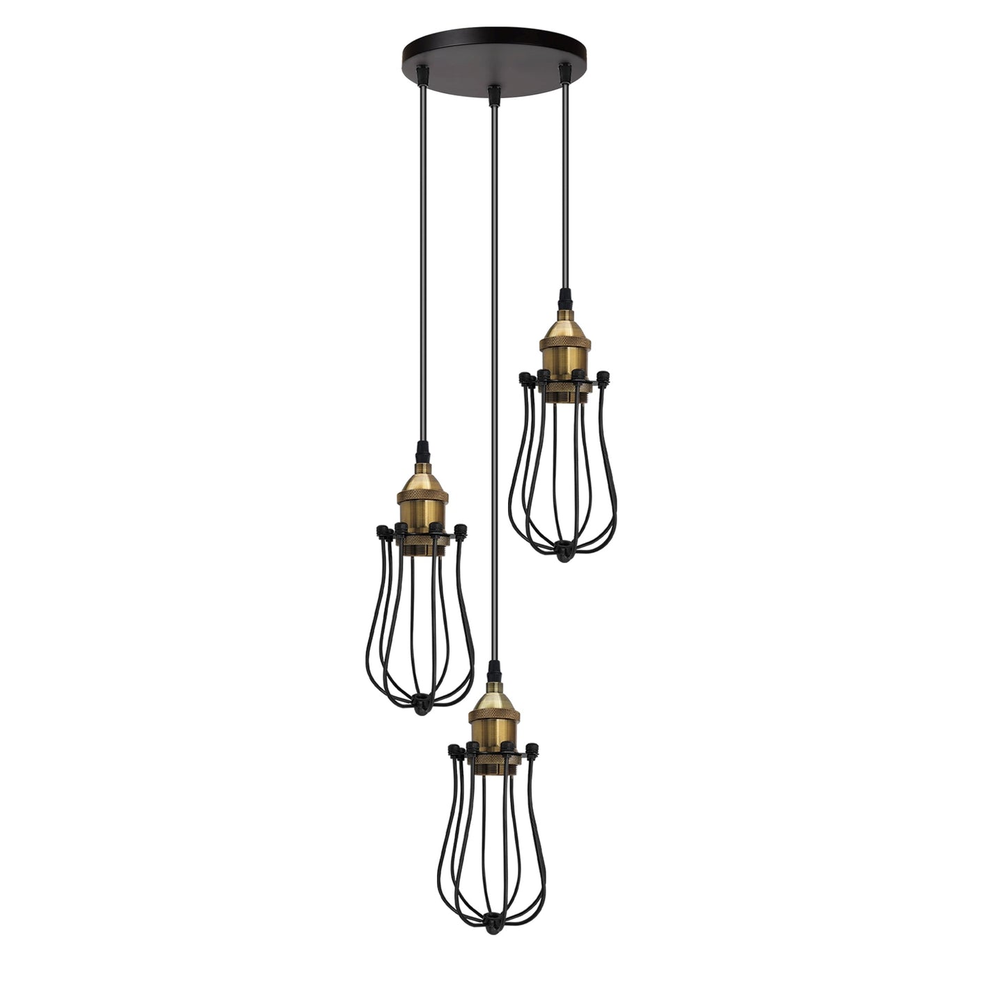 Stylish Light Bulb Cages & Cluster Ceiling Lights ~ 5168-4