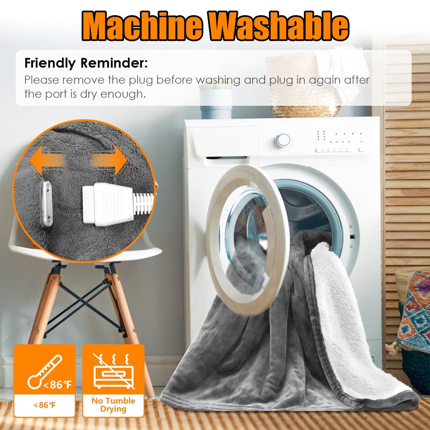 1Pc Electric Heated King Size Fleece Heated Blanket With Dual Controller 10 Heating Levels 10 Hours Auto Off Machine Washable For Home Office Usage 90x100in