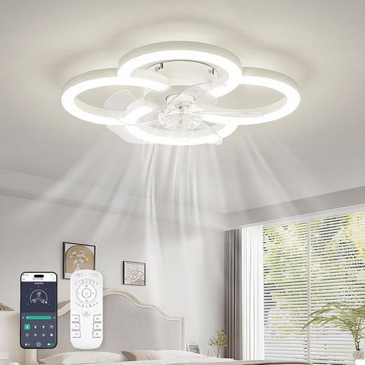 Low Profile Ceiling Fan With Lights And Remote Control-0