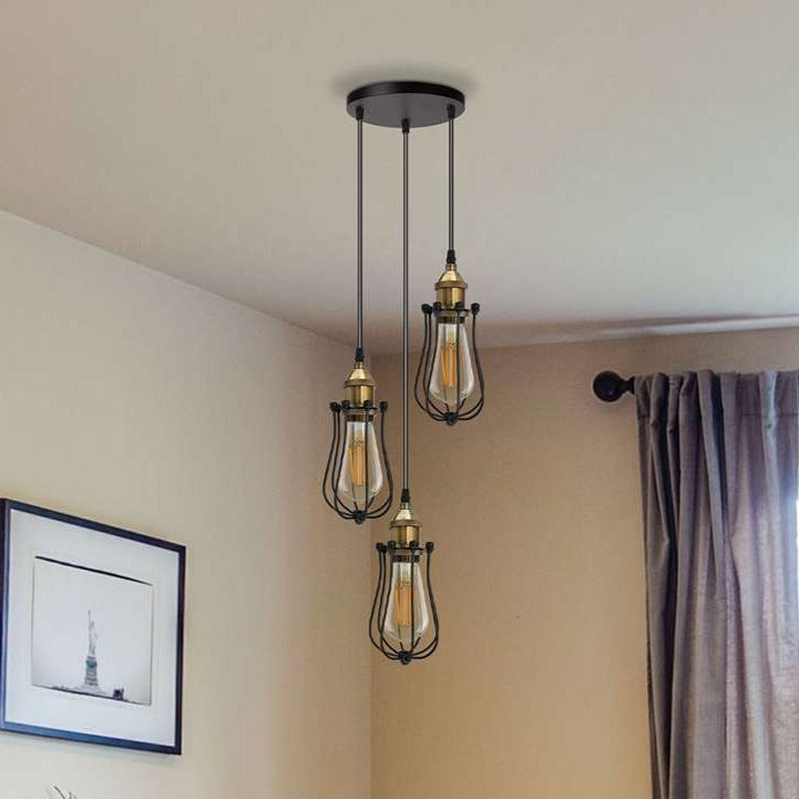 Stylish Light Bulb Cages & Cluster Ceiling Lights ~ 5168-0