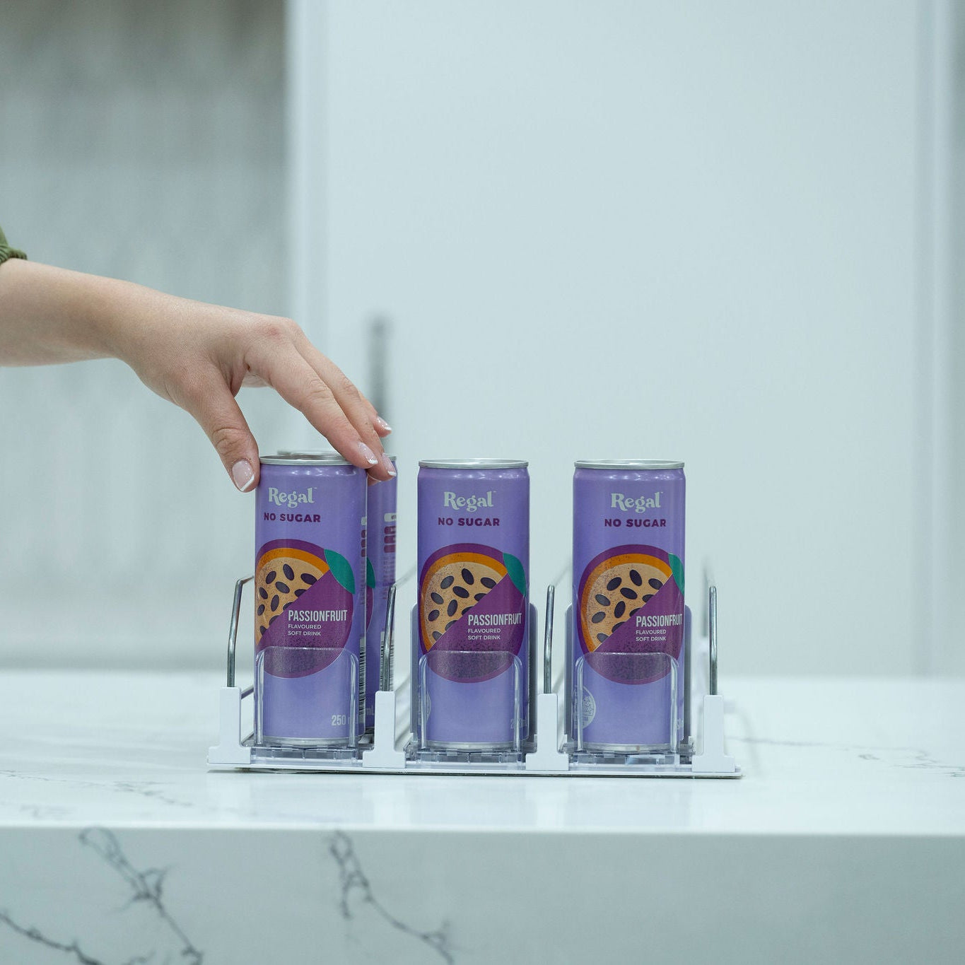 Sliding Can Organiser – Compact, Easy Access Storage-1