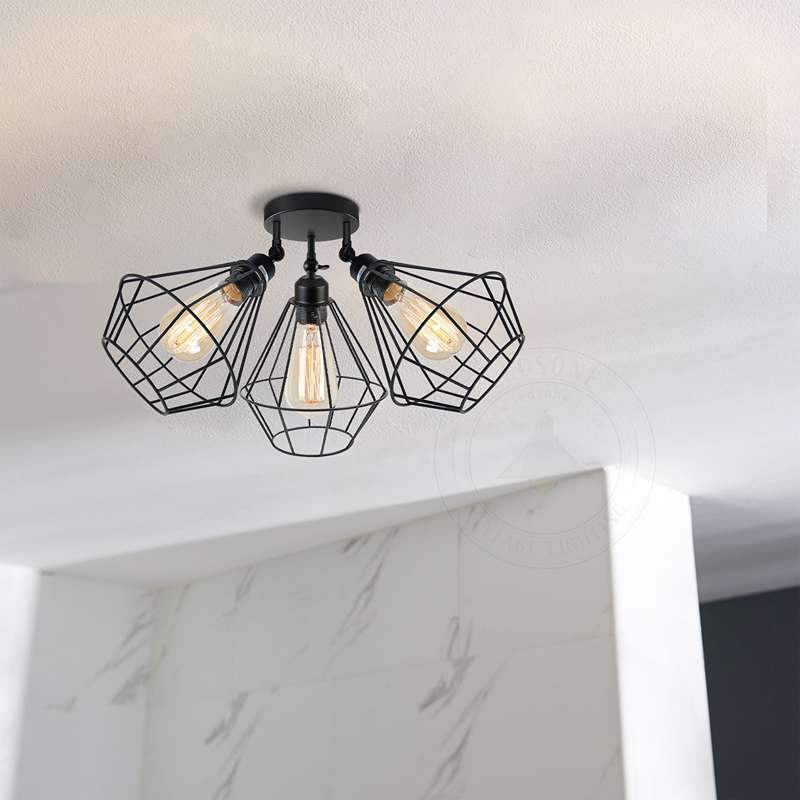 3-way Black Contemporary Ceiling Lights~4988-0