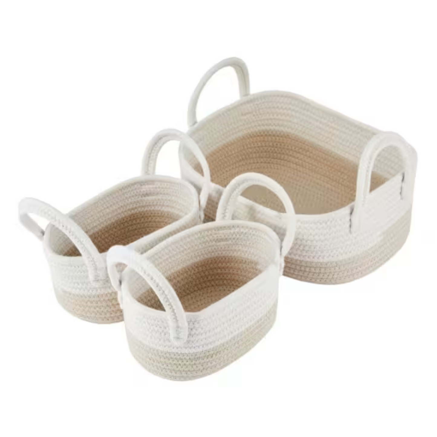 Beige storage baskets - 3 Pack-4