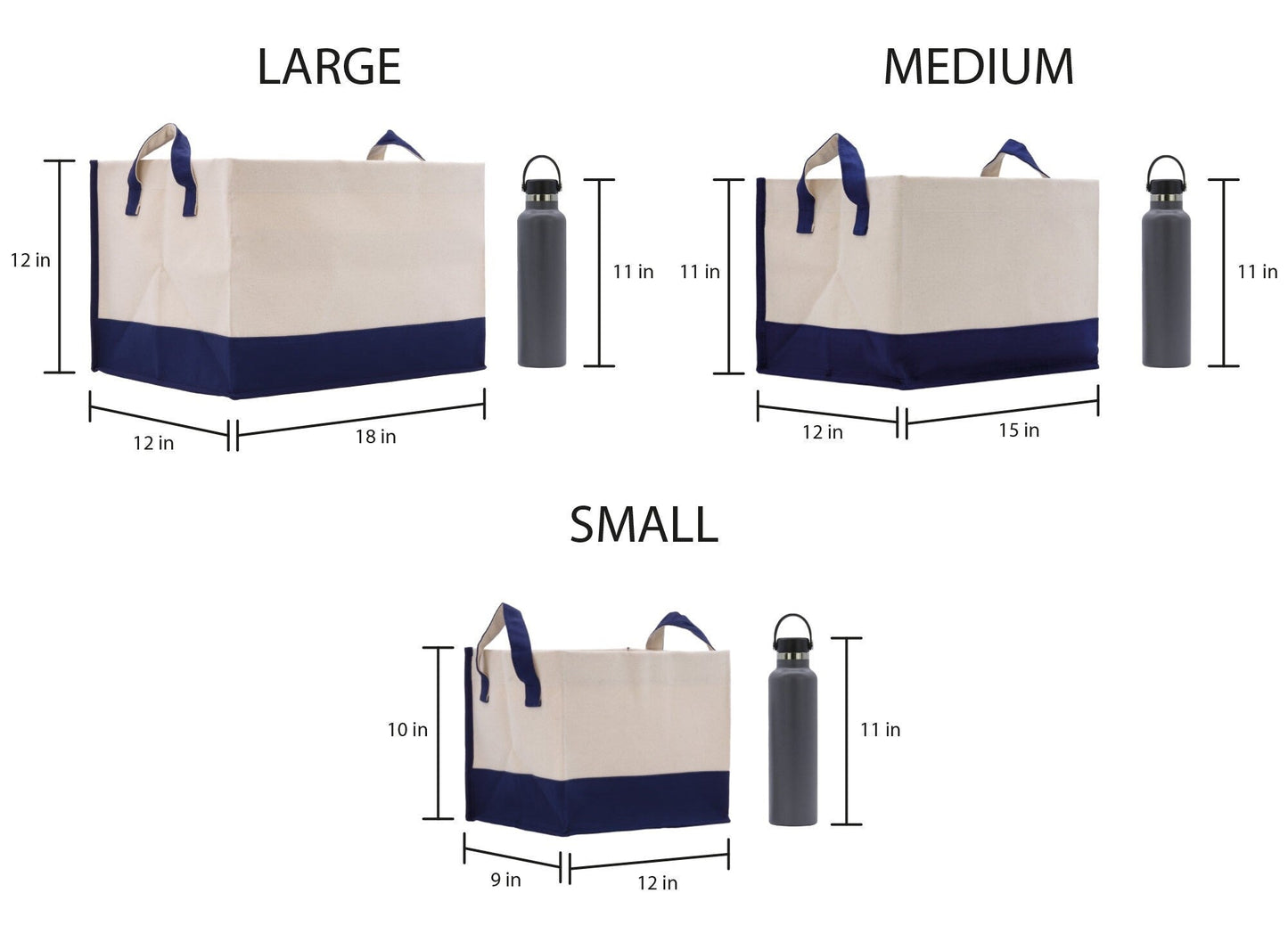 Personalized Canvas Storage Tote Bag Storage Towels-4