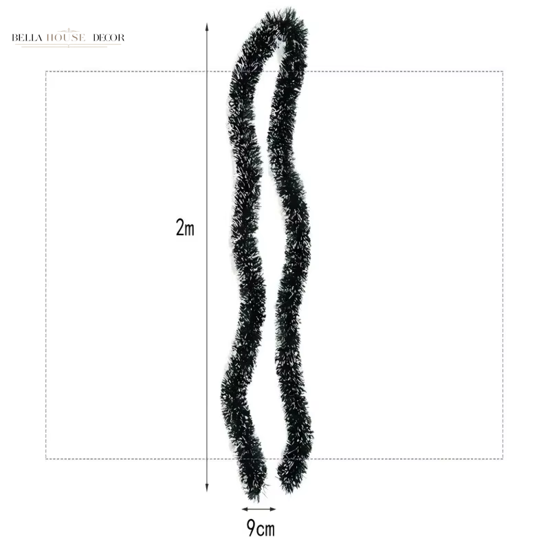 1PCS 2M Christmas Eve Decoration Bar Tops Ribbon Garland Christmas Tree Kitchen Ornaments Wedding Party Decoration Prop