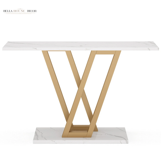 43 Inch Console Table Industrial Entryway Hallway Table Living Room Furniture