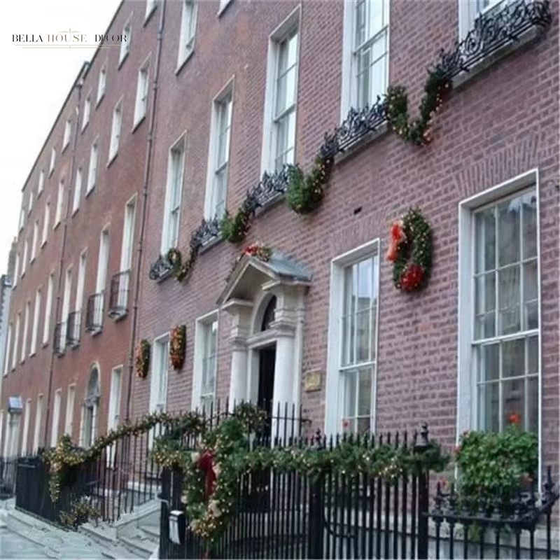 1PCS 2M Christmas Eve Decoration Bar Tops Ribbon Garland Christmas Tree Kitchen Ornaments Wedding Party Decoration Prop